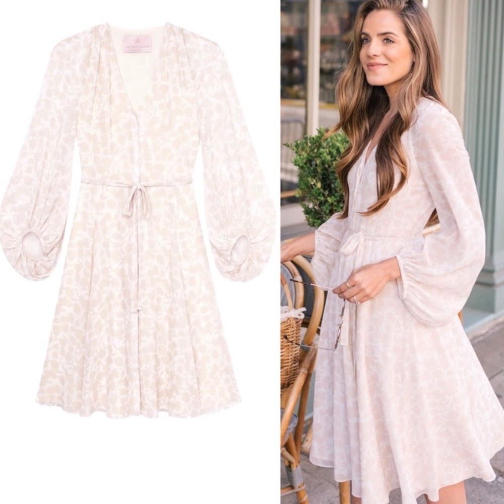 Gal Meets Glam Esther Chiffon Button down Dress